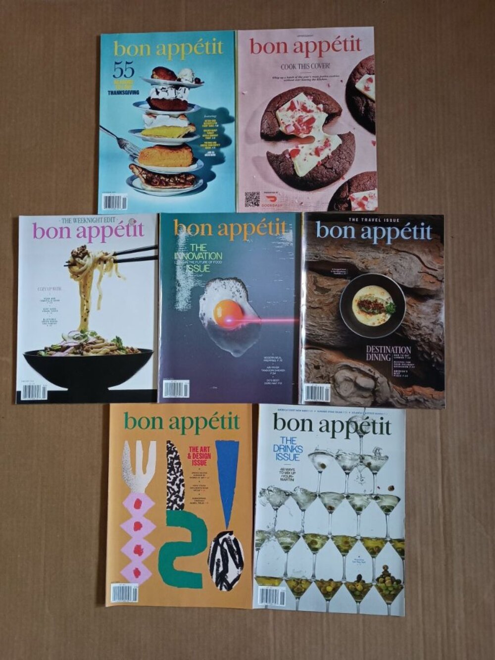 Bon Appetit 7 magazines pack November 2024 to June/July 2025